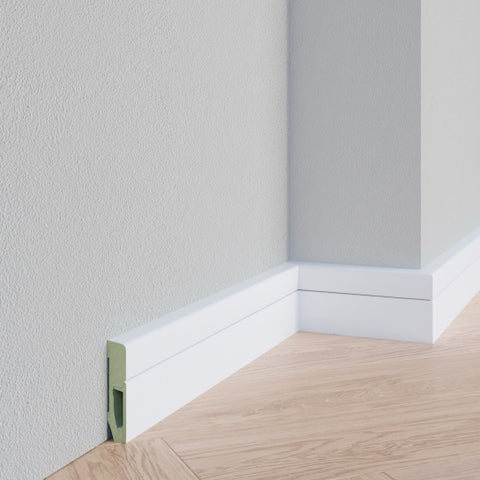 Kabel-Easy Schie - RAL 9010 - 16 x 75 mm