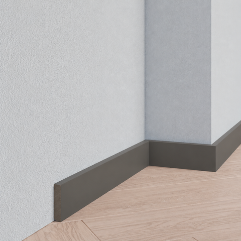 Strakke plint - Meranti - 7022 - Ombergrijs