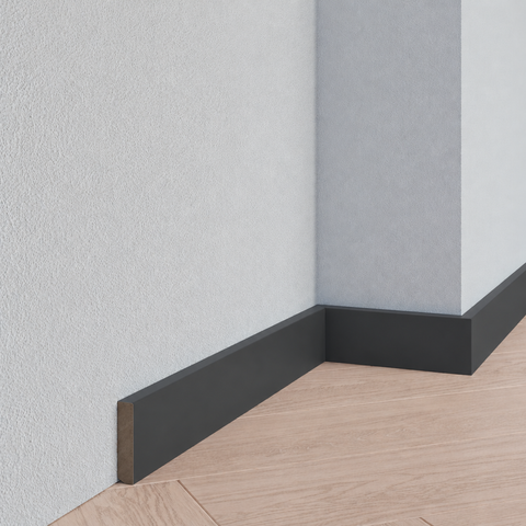 Strakke plint - Meranti - 7021 - Zwartgrijs