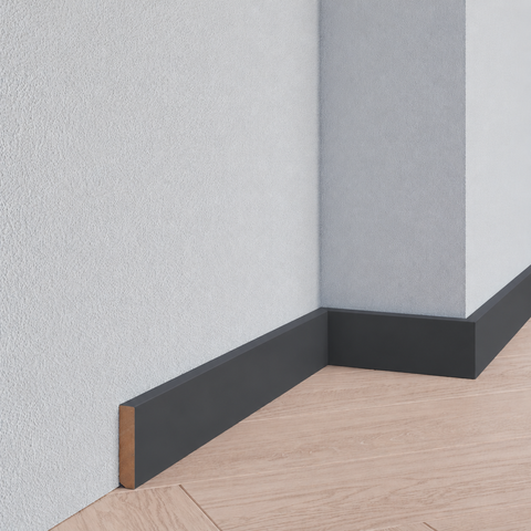 Strakke plint - Hardhout - 7016 - Antracietgrijs