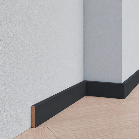Strakke plint - Hardhout - 7021 - Zwartgrijs