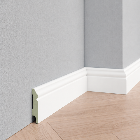 Bols plint - Hardhout - 9010 - Zuiver wit