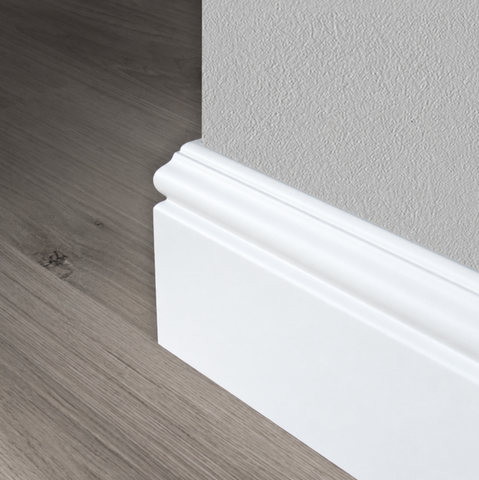 Bols plint - Hardhout - 9003 - Signaalwit