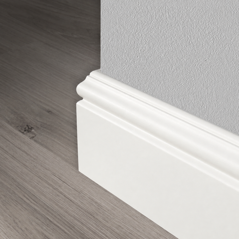 Bols plint - Hardhout - 9010 - Zuiver wit