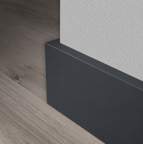 Strakke plint - Hardhout - 7021 - Zwartgrijs