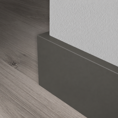 Strakke plint - Hardhout - 7022 - Ombergrijs