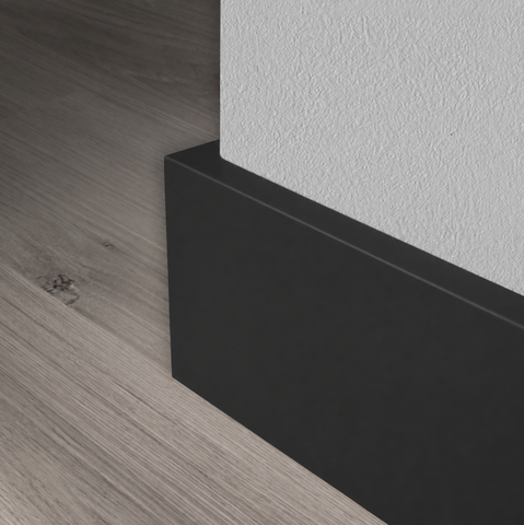 Strakke plint - Hardhout - 9004 - Signaalzwart