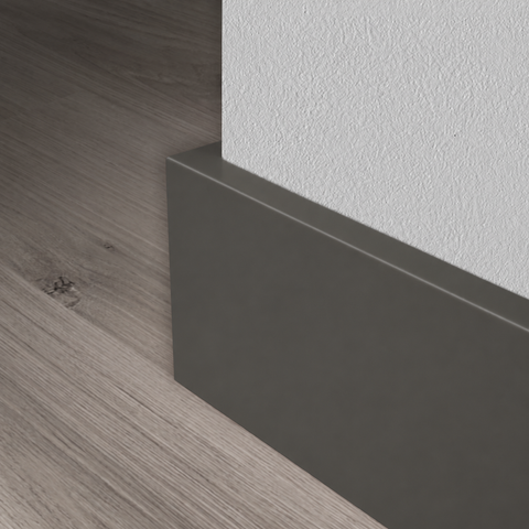 Strakke plint - Meranti - 7022 - Ombergrijs