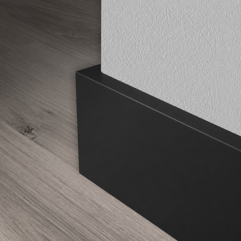 Strakke plint - Meranti - 9004 - Signaalzwart